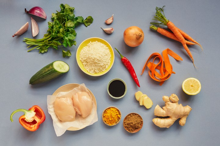 a table topped with different types of food