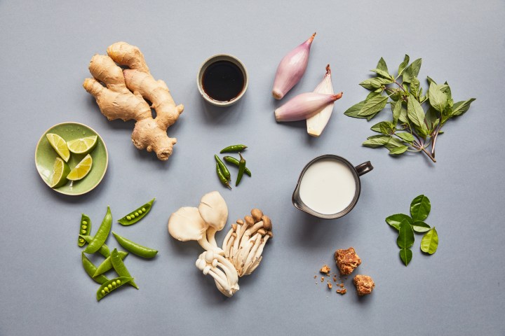 a close up of food on a table