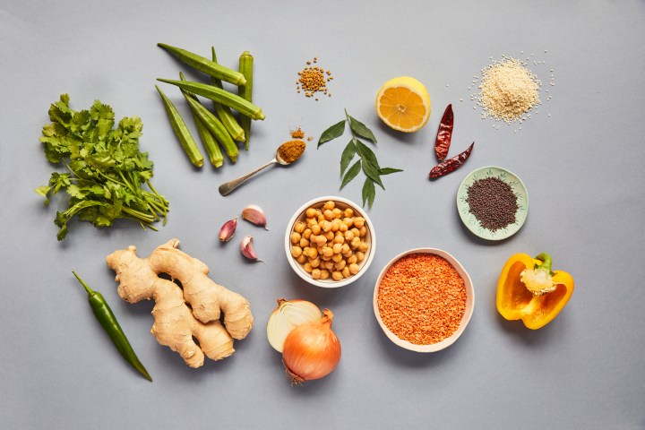 a table topped with different types of food