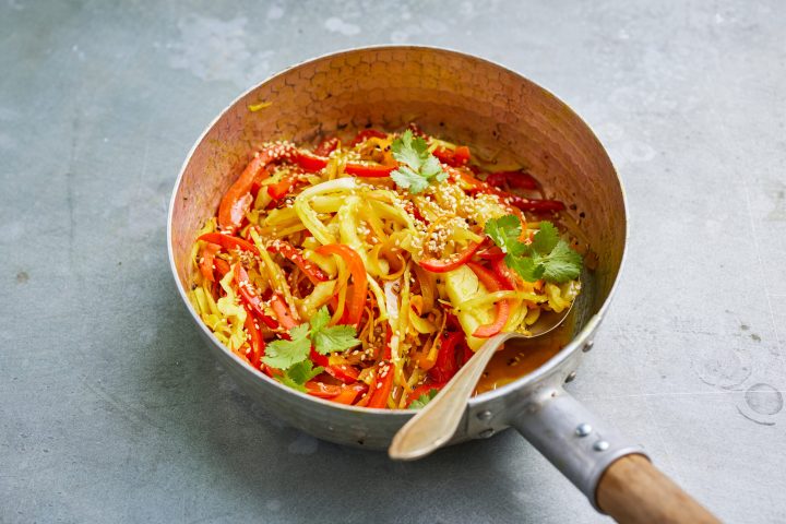 Indian warm cabbage salad