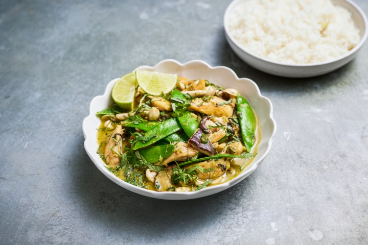 a plate of food on a table