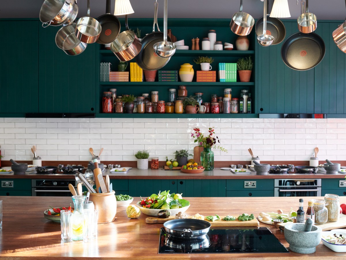 Jamie Oliver Cookery School kitchen space
