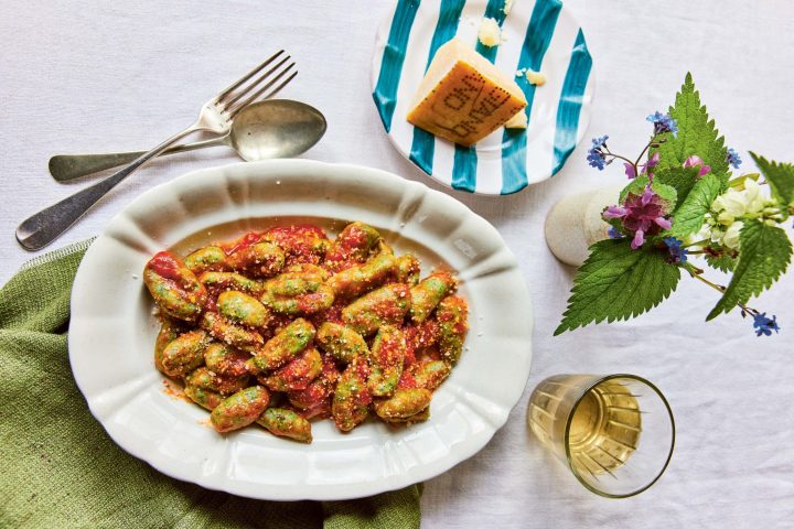 a plate of food on a table