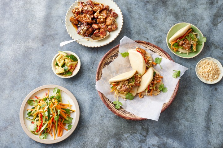a plate of food on a table