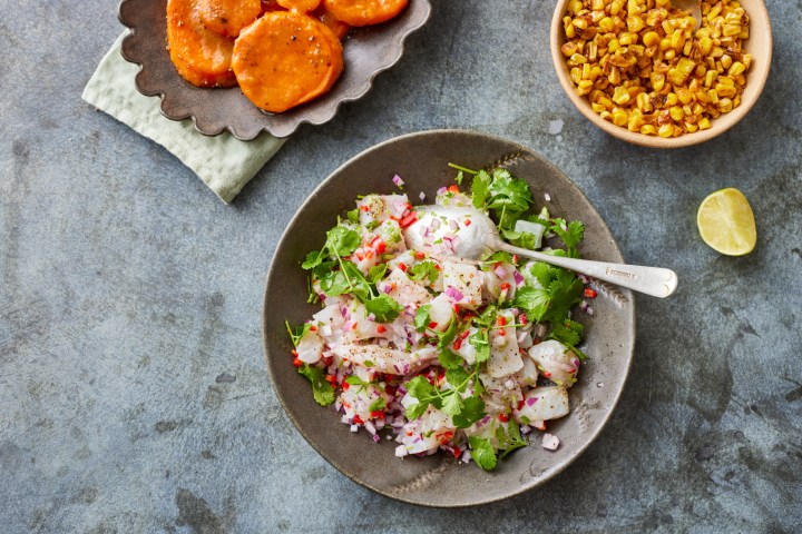 a bowl of food on a plate