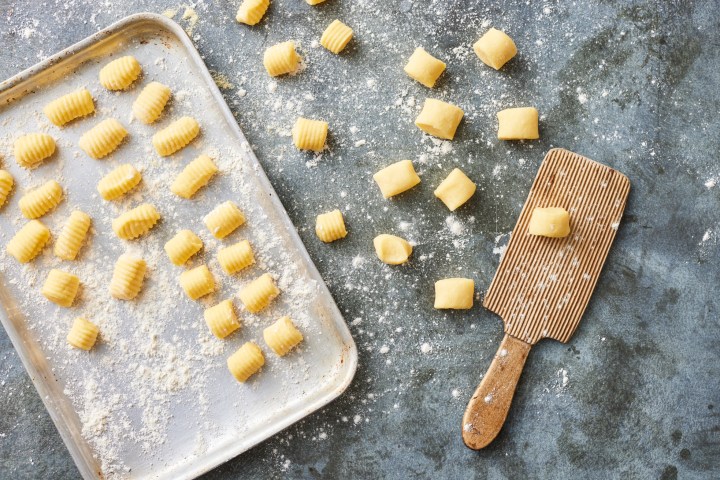 a wooden cutting board