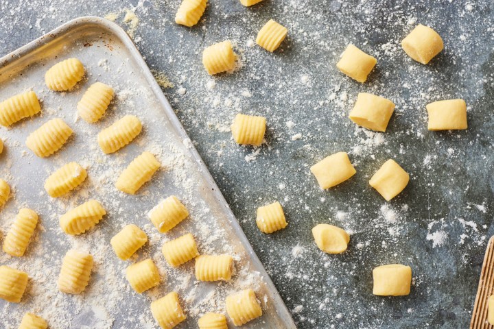 food on the cutting board
