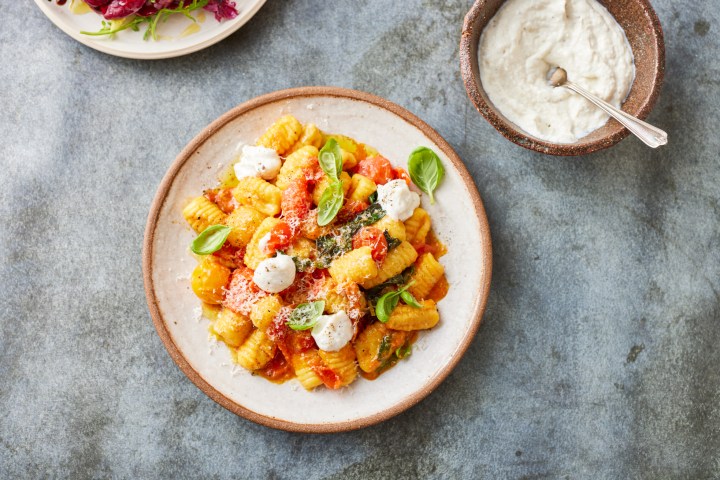 a plate of food on a table