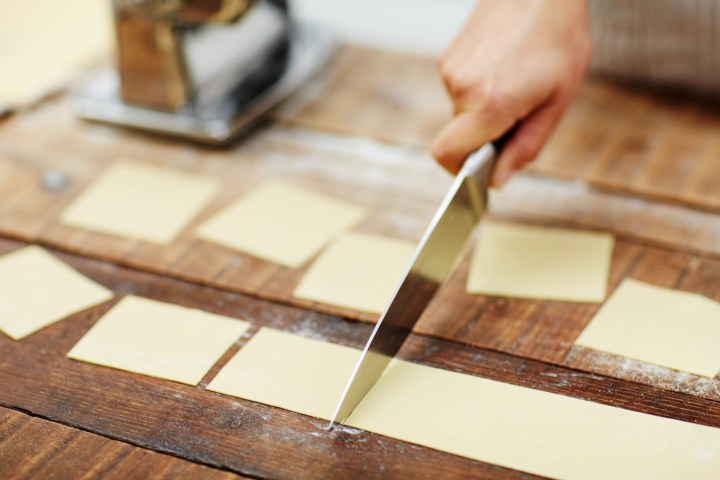 a wooden cutting board