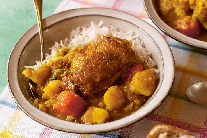 a bowl of food on a plate