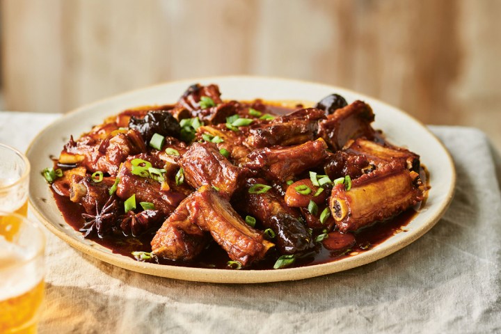 a plate of food on a table