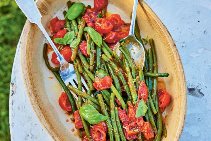 a plate of food on a table