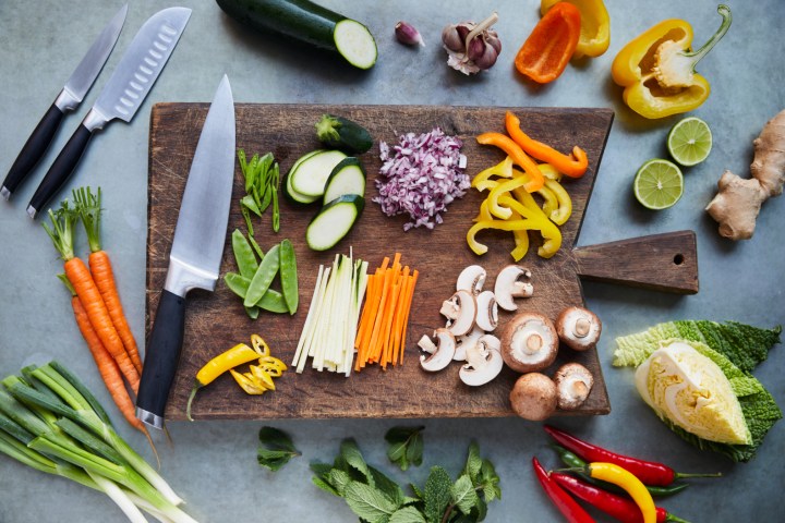 a bunch of items that are on a cutting board