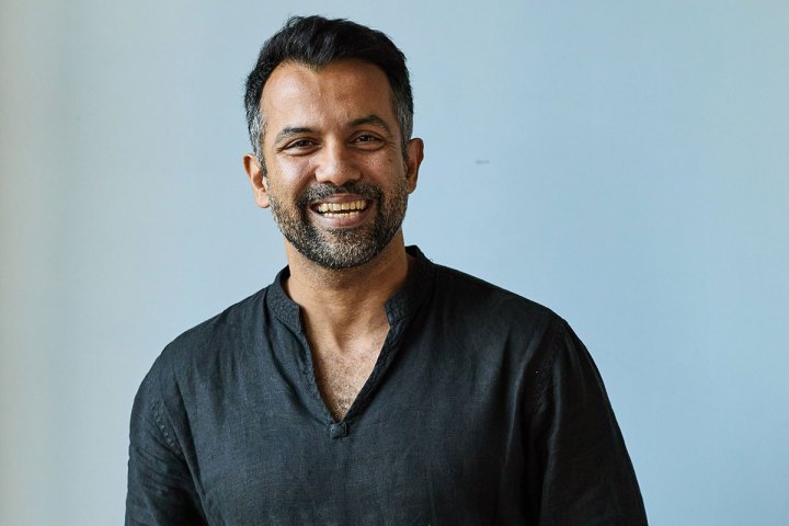 a man looking at the camera