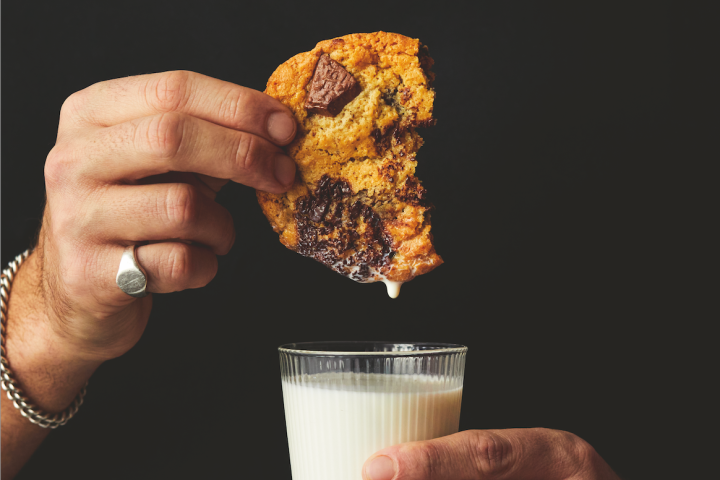 a person holding a cup